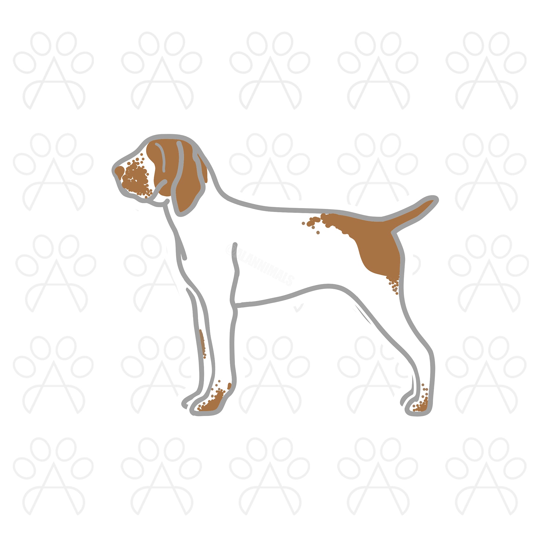 Bracco Italiano Sticker