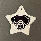 PORCELAIN STAR ORNAMENT